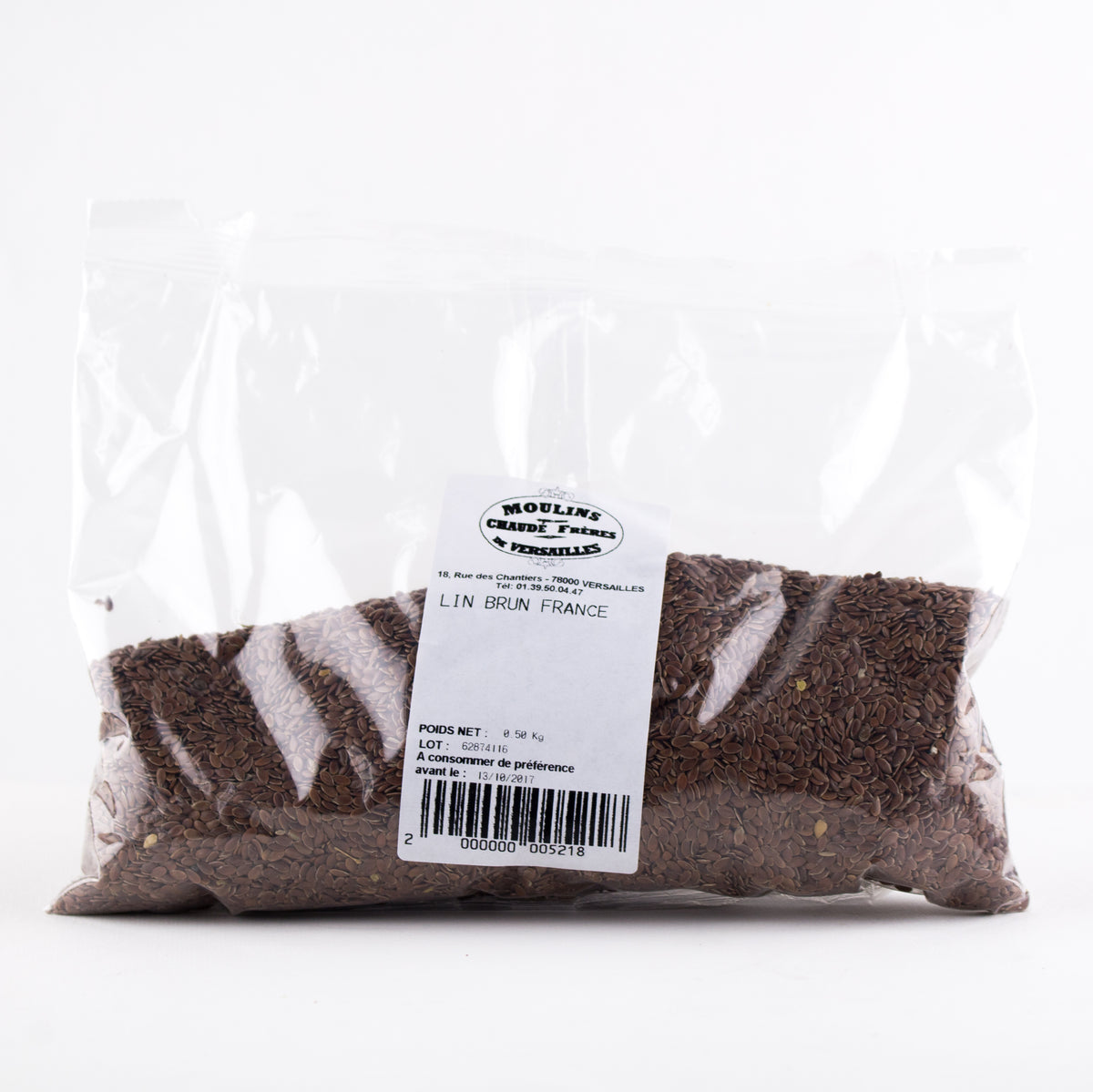 500g de graines de lin BIO entières - graines de lin brunes BIO sans  additifs - graines de lin en emballage biodégradable