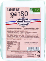 Farine biologique de blé T80 - 1kg