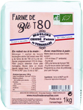 Farine biologique de blé T80 - 1kg