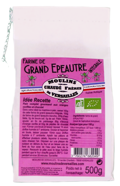 Farine BIO de Grand Epeautre Intégrale - 500g