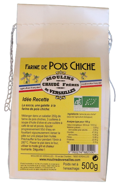Farine BIO de Pois Chiche - 500g – Moulins de Versailles