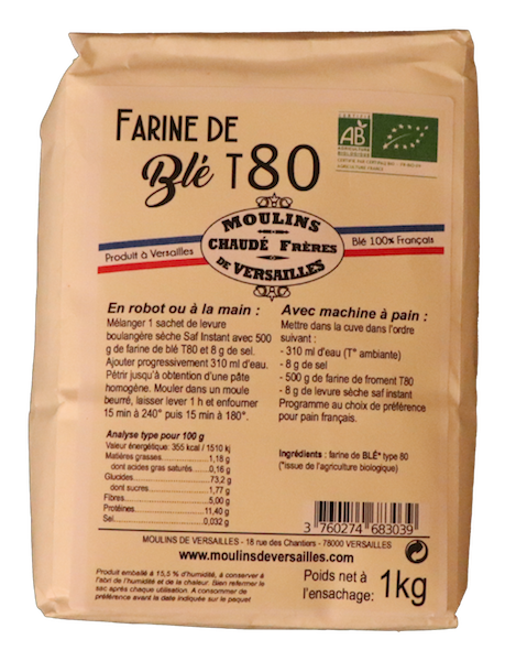 Farine de blé Bio T80 - Farine Bio multi-usages Type 80 I Francine